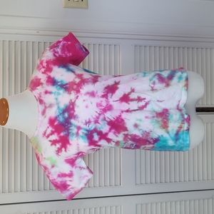 Tied dyed crew neck t-shirt